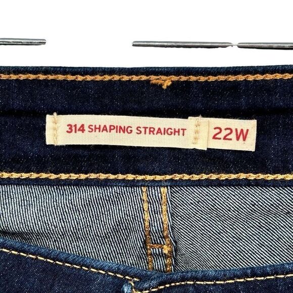 Levi’s 314 Shaping Straight Mid Rise Jeans Size 22W - Picture 4 of 8